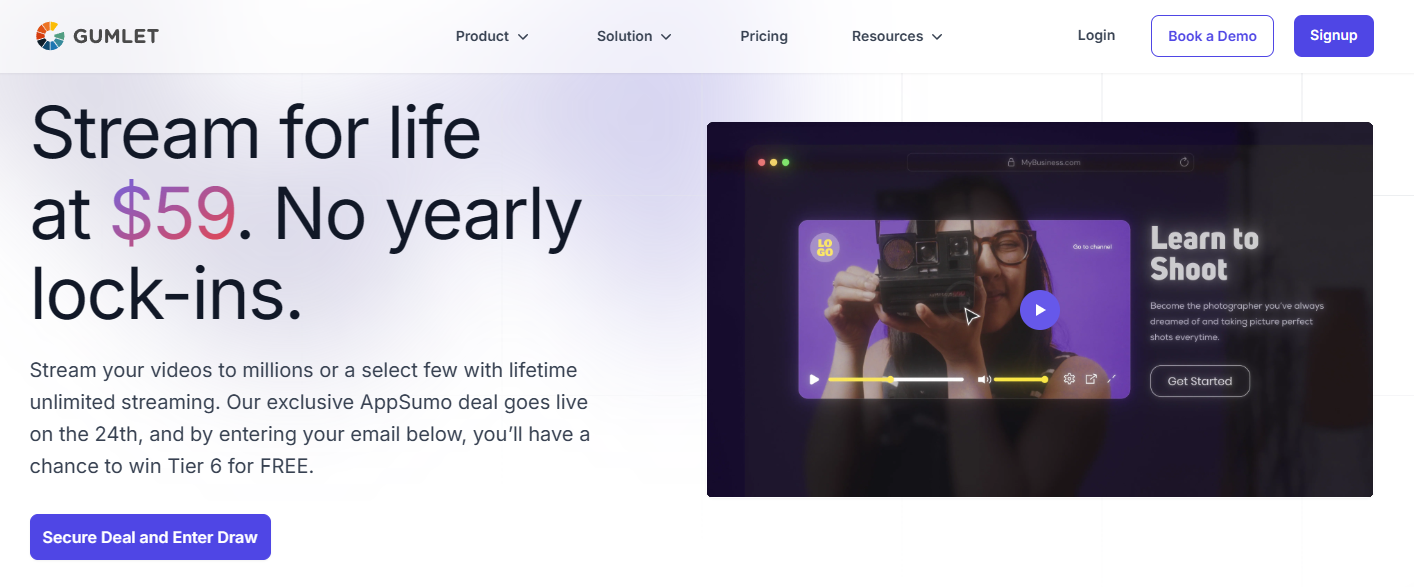 Image showing Gumlet's Black Friday deal.