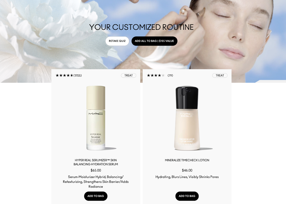 Example of an interactive quiz by MAC Cosmetics, used in a blog post about interactive quizzes by Opinion Stage.