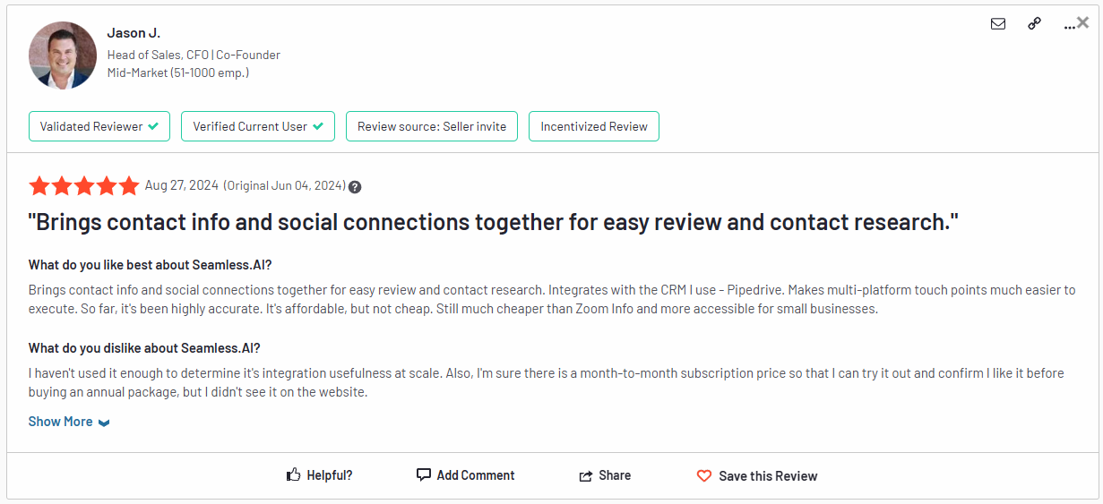 opinion stage g2 review ai lead generation software